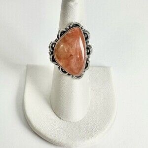 CARNELIAN Genuine Stone 925 Sterling Silver Ring